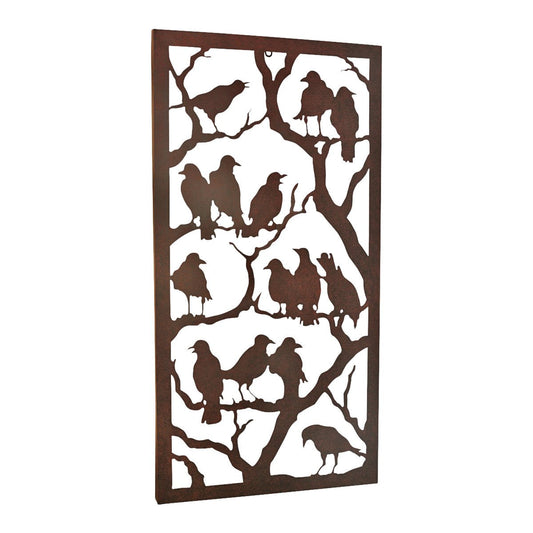 Design Toscano MH21577 Night of the Ravens Metal Wall Sculpture