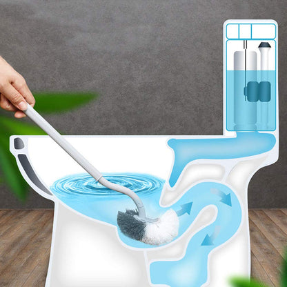 EINESIN Toilet Brush, Toilet Brush with Edge Cleaner, Long Handle