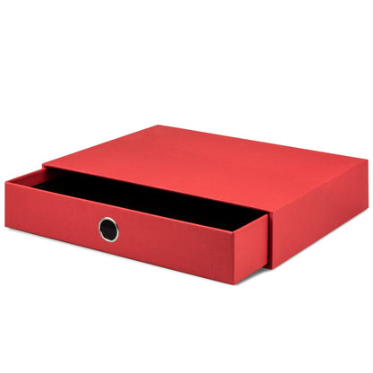 Rössler Papier 1524452360 - S.O.H.O. Ladebox voor DIN A4, met grijpgat, rood, 343 x 250 x 65 mm, 1 stuk
