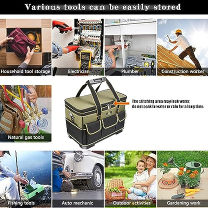 Drado Tool Bag Muti-Purpose Tool Bag Organiser with Adjustable Shoulder Strap (40 x 23x 28cm)