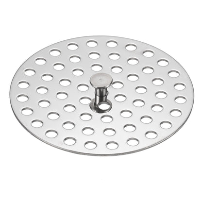 sourcing map Shower Drain Hair Catcher, 3 inch Stainless Steel Round Floor Drain Cover Anti-Clogging Protection Cover Replacement for Furniture