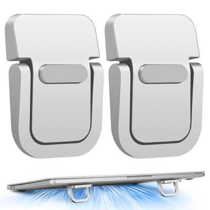 Laptop Stand 2PCS, Foldable Laptop Stand, Invisible Computer Stand, Laptop Feet, Keyboard Lift, Foldable Ergonomic Desktop Stand, Keyboard Stands