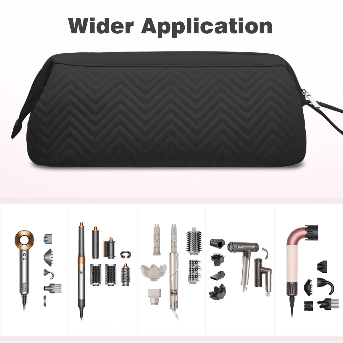 GENCAN Travel Case Compatible with Shark Flexstyle Black