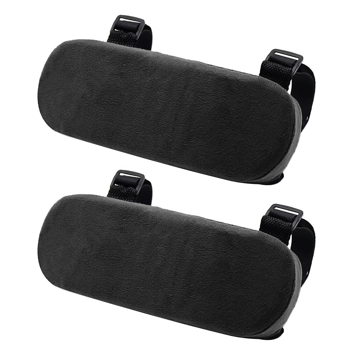 zalati 2 Pcs Chair Armrest Armrest Pads Ergonomic Foam Armrests Pads Non Slip Support Covers Wheelchairs Office Chairs Black