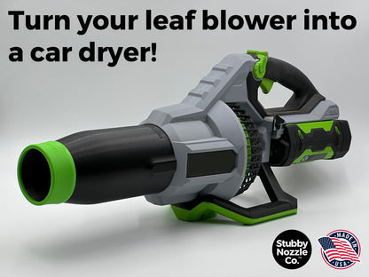 Stubby Nozzle Co. Stubby Car Drying Nozzle for EGO Leaf Blowers (530, 575, 580, 615, 650, & 765 Models)