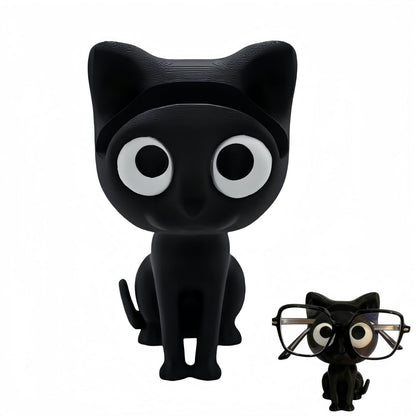 Cuikaan Cat Glasses Holder Stand,3D Printed Animal Glasses Stand for Desk & Living Room Decor,Cat G/lasses Holder,Eyeglasses & Sunglasses