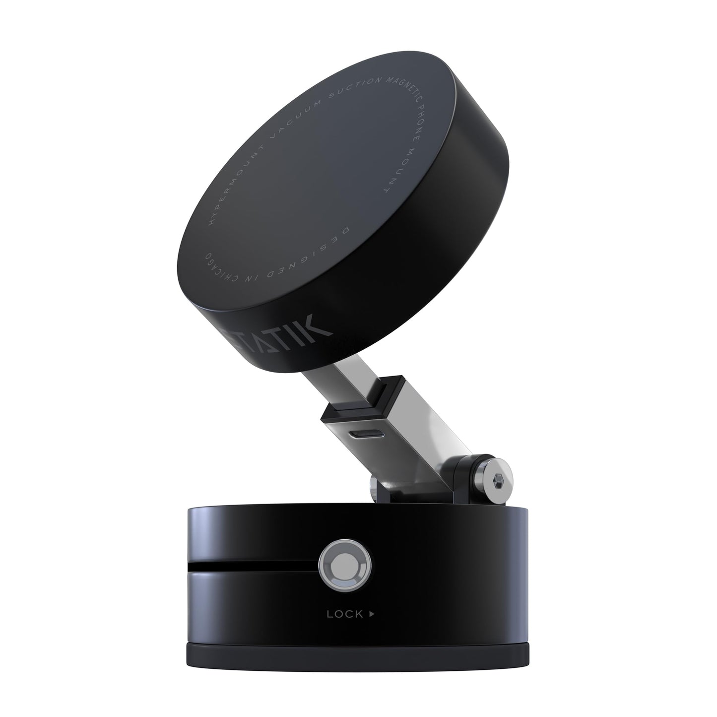 Statik HyperMount? (Gen 2) Vacuum Phone Mount - Magnetic Phone Holder, Vacuum Seal Car Phone Mount, Use on Any Surface, Compatible with Apple MagSafe