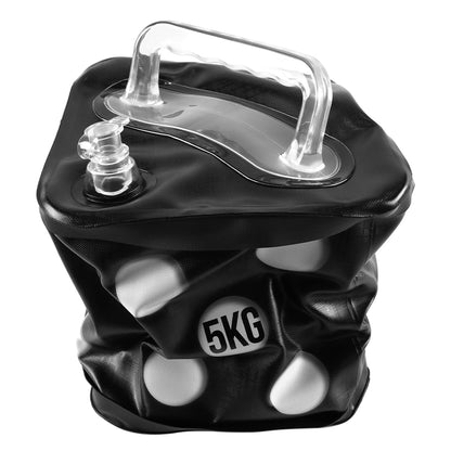 VOANZO Adjustable Travel Kettlebell Set 5kg Water-Filled Kettlebell for Strength and Core Training Portable and Easy to Store Black