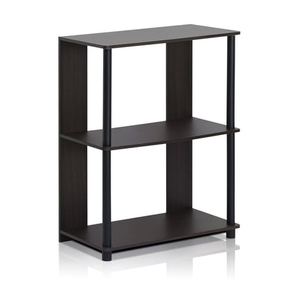 Furinno JAYA Book Shelf, 3-Tier Display Shelf, Open Storage Shelves, Shelving Unit, for Organization and Storage, Living Room, Garage, Home Office