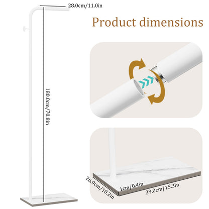 OUTBROS Small Clothes Rail - 180cm Coat Stand White