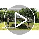 PORTAL Pop up Gazebo 3m x 3m (10x10ft) Heavy Duty Commercial Grade Instant Event Shelter Garden Canopy Outdoor Camping Gazebo 1000mm Water Resistant Sun Shade Shelter Fire Retardant for Hot Tub Beach