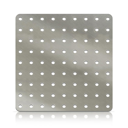 Simply Hardware® Square Drain Guard/Swirl Cover - 4 Inch up to 9 Inch Stainless Steel - Keep Drains Clear from Leaves & Debris - 8" x 8"
