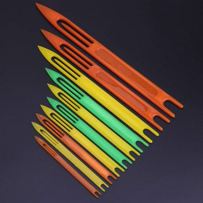 Namvo 10 Pcs Different sizes Fishing Netting Needle Repair Kit – Plastic Shuttles for Mending and Weaving Fishing Net Lines, Durable and Easy to Use