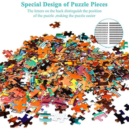 HUADADA Jigsaw Puzzles 1000 Pieces for Adults Hot Air Balloon Puzzle Educational Games Home Decoration Puzzle (27.56" x 19.69")…