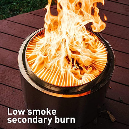 Solo Stove Ranger with Stand Portable Fire Pit Stainless Steel Portable Fire Pits for Wood Burning and Low Smoke Great Camping Stove for S'mores and Hot Dogs | 15x12.5 Inches Outdoor Fire Pits