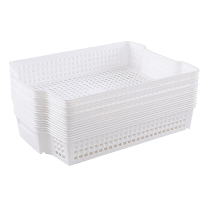 Xowine 6-Pack Stackable Paper Trays with Handles, Modern Desktop Organizer
