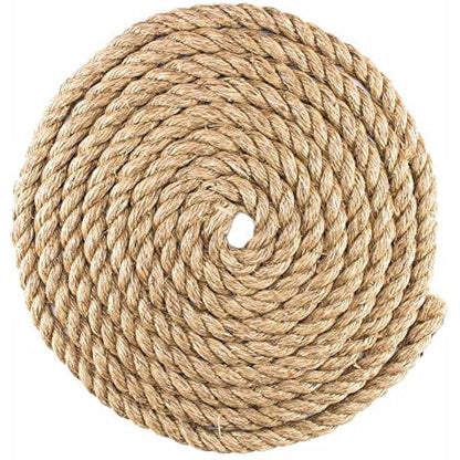 West Coast Paracord Twisted Manila Hemp Rope in 1/4 inch, 5/16 inch, 3/8 inch, 1/2 inch, 5/8 inch, 3/4 inch, 1 inch, and 2 inch Widths & Several Lengths