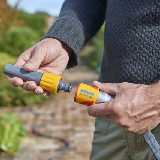 HOZELOCK - Hybrid Watering Hose Tuffhoze 35 m : Extremely Flexible, Tuff-Fibre Woven Technology, Suitable for High-pressure Cleaners (40 bar), Durable