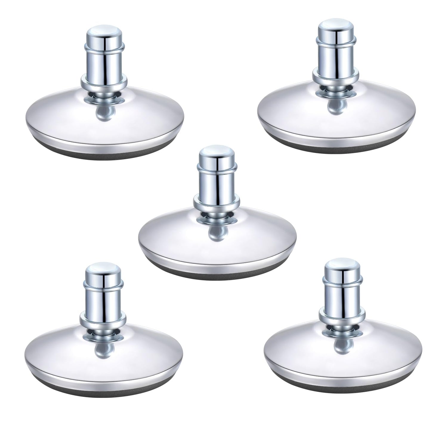 5PCS Cute Bell Glides 30mm Replacement Sturdy Stool Swivel Caster Wheels Furniture Sliders or Office Chair to Fixed Stationary Castors Stool Bell