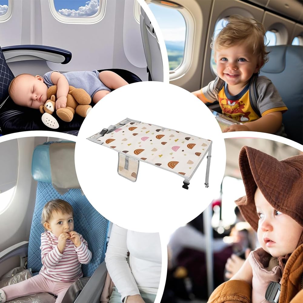 Oaygat Toddler Airplane Seat Extender Portable Kids Plane Travel Bed Safe for Children Portable Foot Hammock for Kids Baby Plane Travel Essentials to