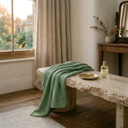 Vie TRIOMPHE Oversized Zero-Twist Bath Towel 90x180cm, Long-Staple Cotton Fresh Matcha Green, Ultra-Soft Absorbent Hotel-Quality Towel, 545g