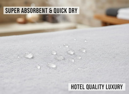 Aaf Textiles Bath Sheets Extra Large Oversized 96 x180 cm in White, 100% Egyptian Cotton Style 515 GSM Shower Towel – Thick and Absorbent
