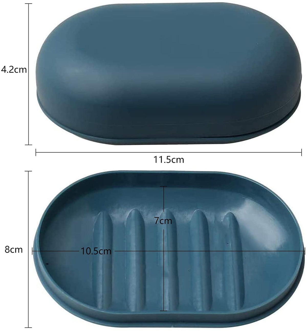Soap Dish with Lid - Leakproof Travel Soap Case - 2PCS