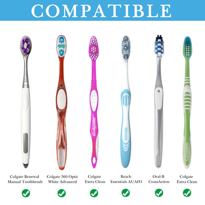 Linkidea 5-Slot Wall Mount Waterproof Toothbrush Holder for Bathroom, Plastic Organizer for Toothpaste, Compatible with Oral-B CrossAction
