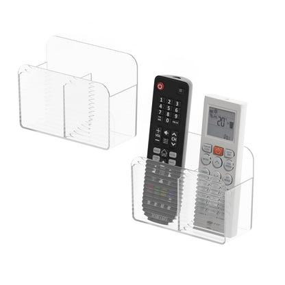 PAVSTINE 2 Pcs Remote Control Holder Multi-Functional, Transparent