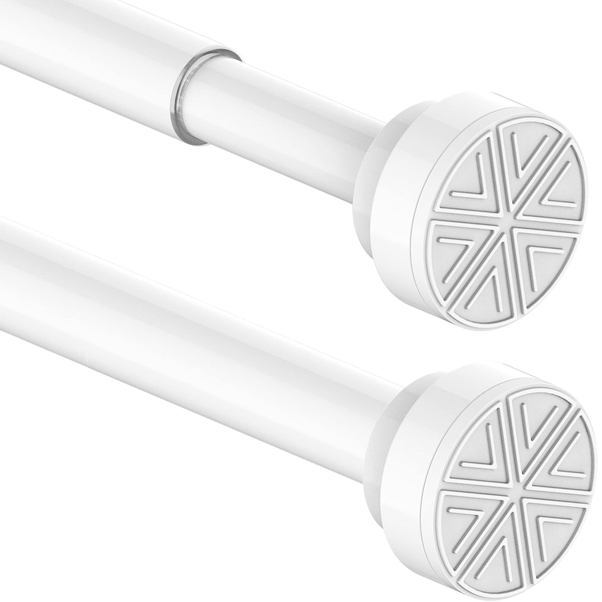 Curtain Poles No Drilling Tension Curtain Rods Extendable Shower Curtain Pole Heavy Duty Tension Rod Shower Pole for Bathroom, Window, Door