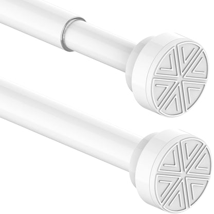Curtain Poles No Drilling Tension Curtain Rods Extendable Shower Curtain Pole Heavy Duty Tension Rod Shower Pole for Bathroom, Window, Door