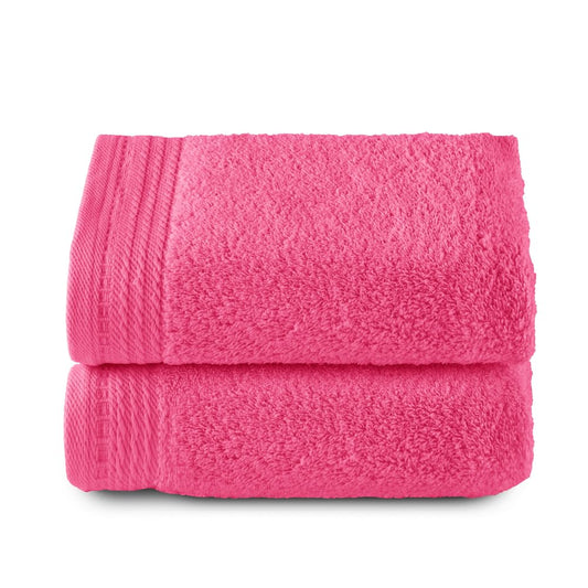 Top Towel - Premium - Large Bath Towels - Bath Towels -2 Hand Towels -50 x 100 cm - 100% Cotton - 600 g - Strawberry