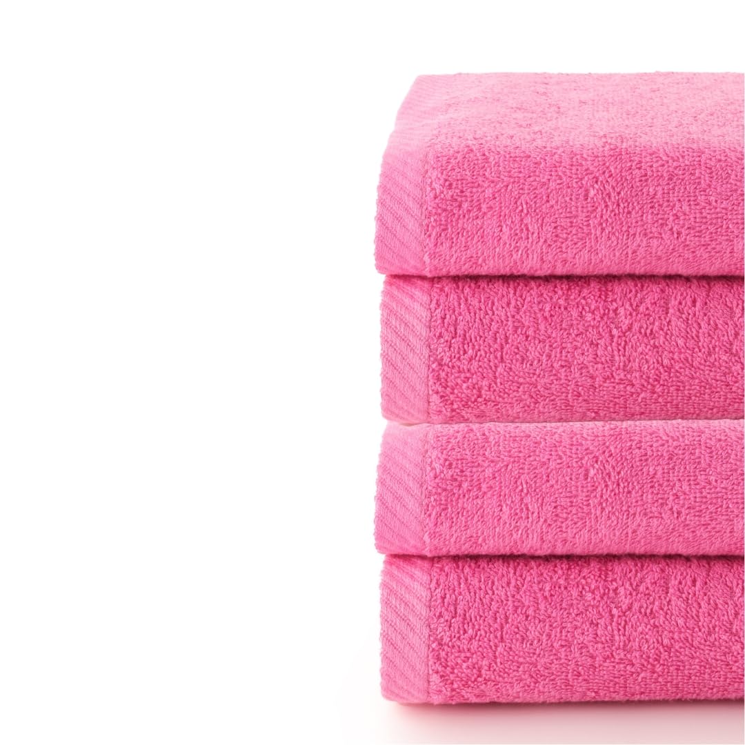 Top Towel Plus Set of 4 Bath Towels and Washbasin 100% Cotton | Soft, Absorbent and Durable Towels 50 x 100 cm | Ideal Set for Modern Bathroom