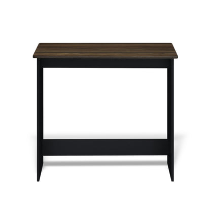 Furinno Simplistic Computer Desk, Study Desk, Writing Desk, Columbia Walnut/Black, 80 (W) x 75.7 (H) x 39.4 (D) cm