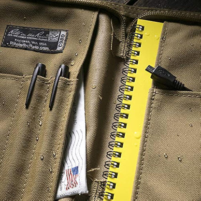 Rite in the Rain Weatherproof Cordura Fabric Notebook Cover, 5.5" x 8.5", Tan Cover