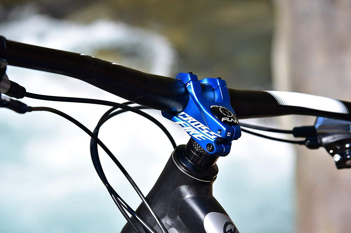 Funn Crossfire Mountain Bike Stem with 31.8mm Bar Clamp - Durable and Lightweight Alloy Bike Stem for Mountain Bike and BMX Bike, Length 50mm stem