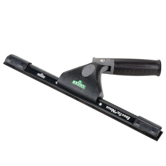 UNGER ErgoTec Ninja Squeegee 40 35cm - Large Squeegee Blade, Aluminum Channel & Rubber Grip Handle - Window Cleaning Equipment, Black