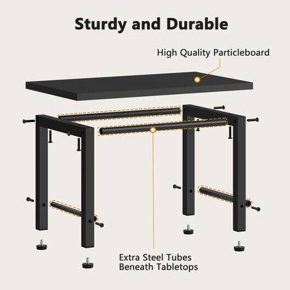 Gewudraw Desktop Printer Stand, Desk Shelf for Home Office, 39 x 28 x 30 CM