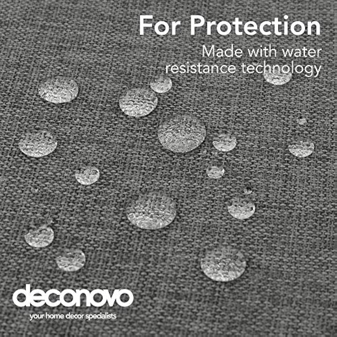 Deconovo Faux Linen Square Water Resistant Table Cloth for Dinning Table 59x59in(150x150cm) Grey