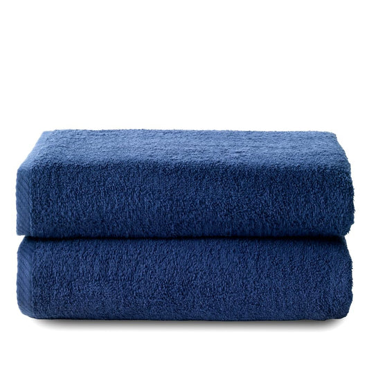 Top Towel - Plus - Large bath towels - Bath towels - 2 shower towels - 100x150 cm 100% Cotton - Navy