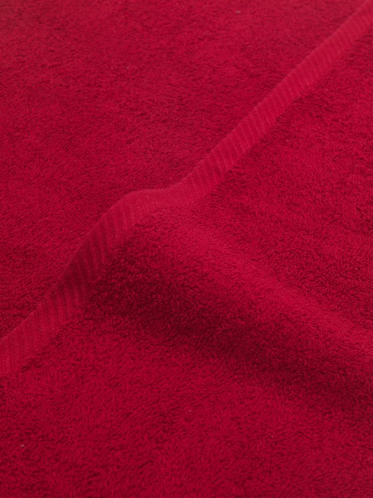 Top Towel - Plus - Bath Towels - 4 Face Towels or Bidet - 30 x 50 cm - 100% Cotton - Garnet