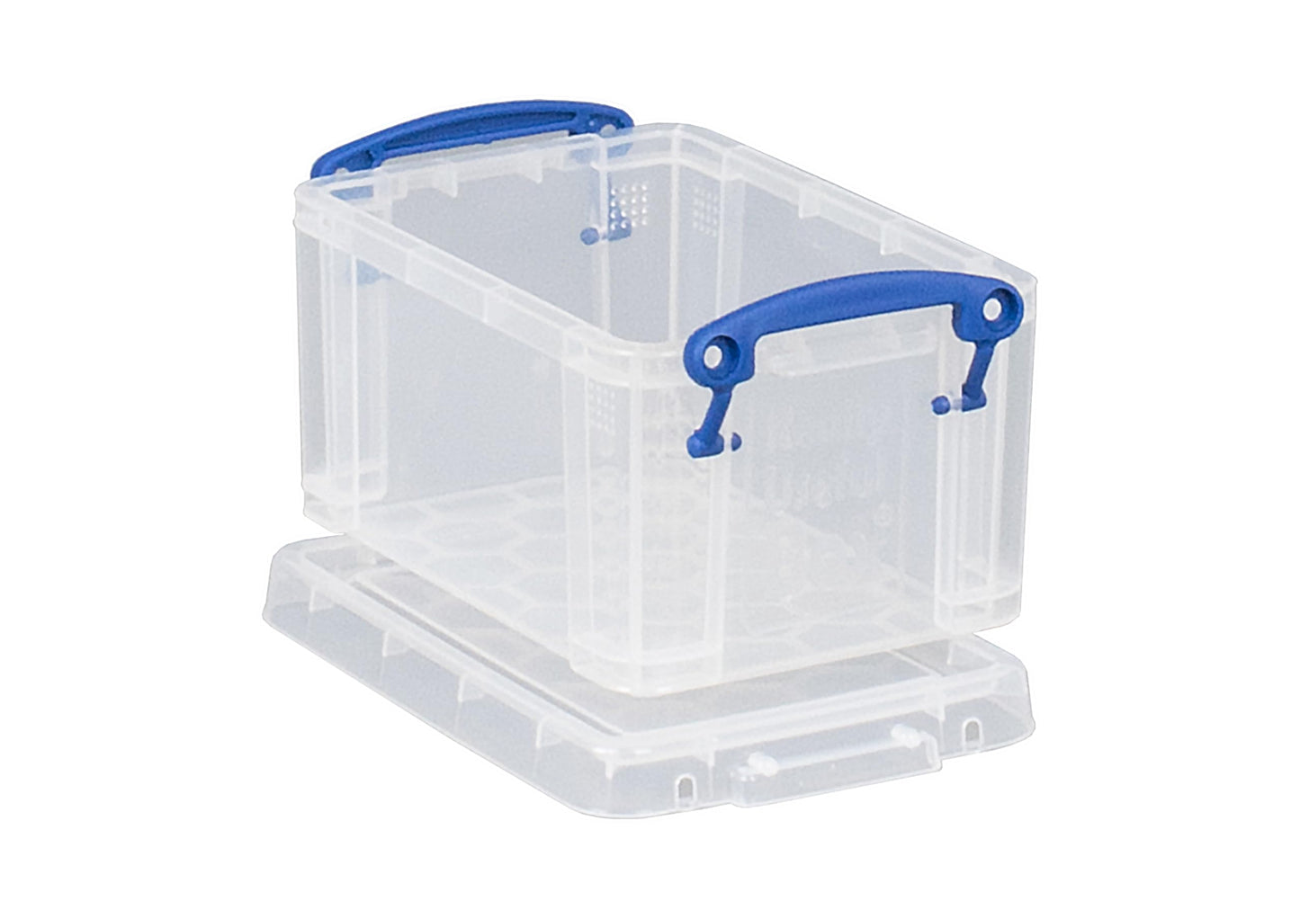 Really Useful Plastic Storage Box 0.7 Litre Clear (Pack of 4)