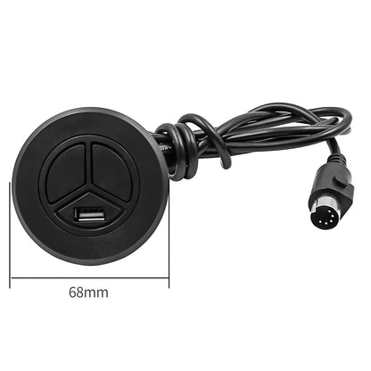 Xiciki USB Recliner Chair Switch with 2 Button, Sofa USB Port Replacement & Round Hand Control, Electric Recliner Controller