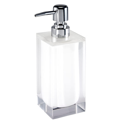 IZOD Resin Bathroom Essentials, White, Lotion Pump/Soap Dispenser