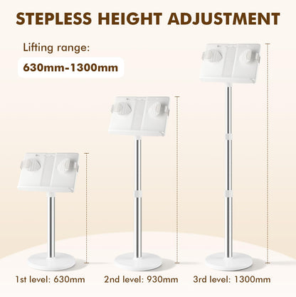 Lectern Podium Stand Adjustable 63~130cm Portable Standing Desk Table