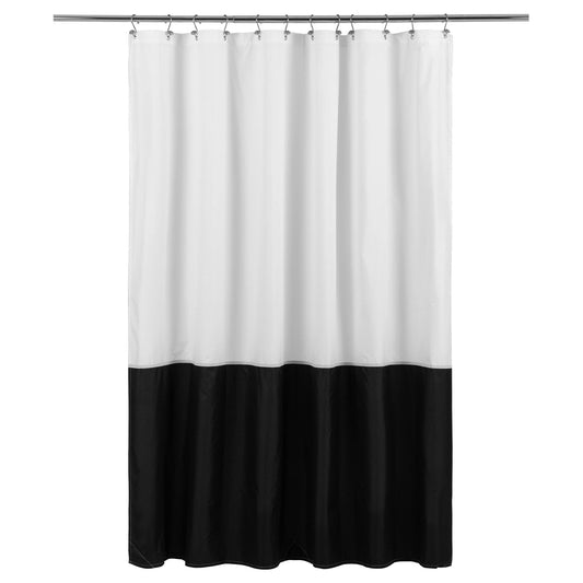 Waterproof Fabric Shower Curtain Liner - Soft & Light-Weight Cloth Shower Curtain with 3 Bottom Magnets, Hotel Quality & Machine Washable - Standard