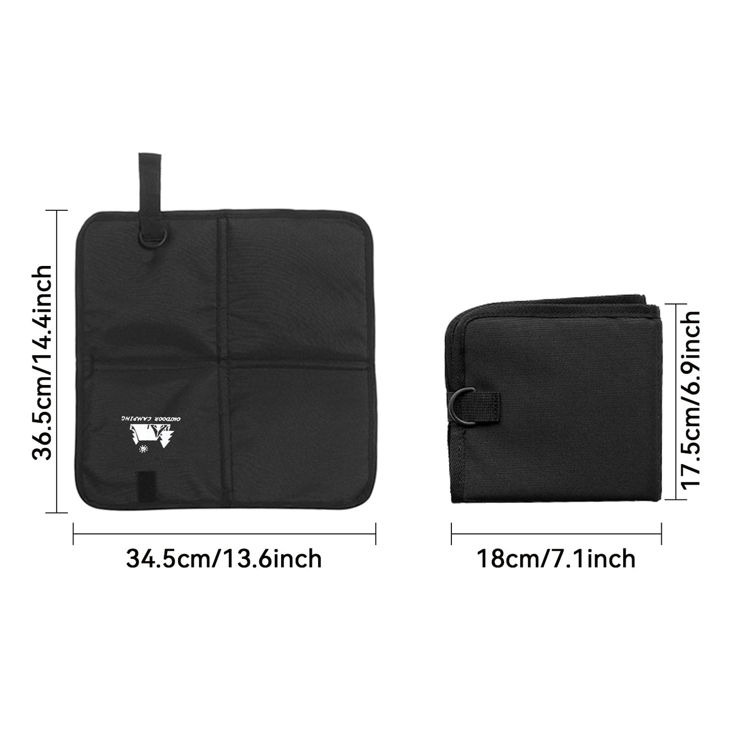Jivealnest 2 Pack Foldable Seat Cushion, Moistureproof Foldable Outdoor Seat Cushion