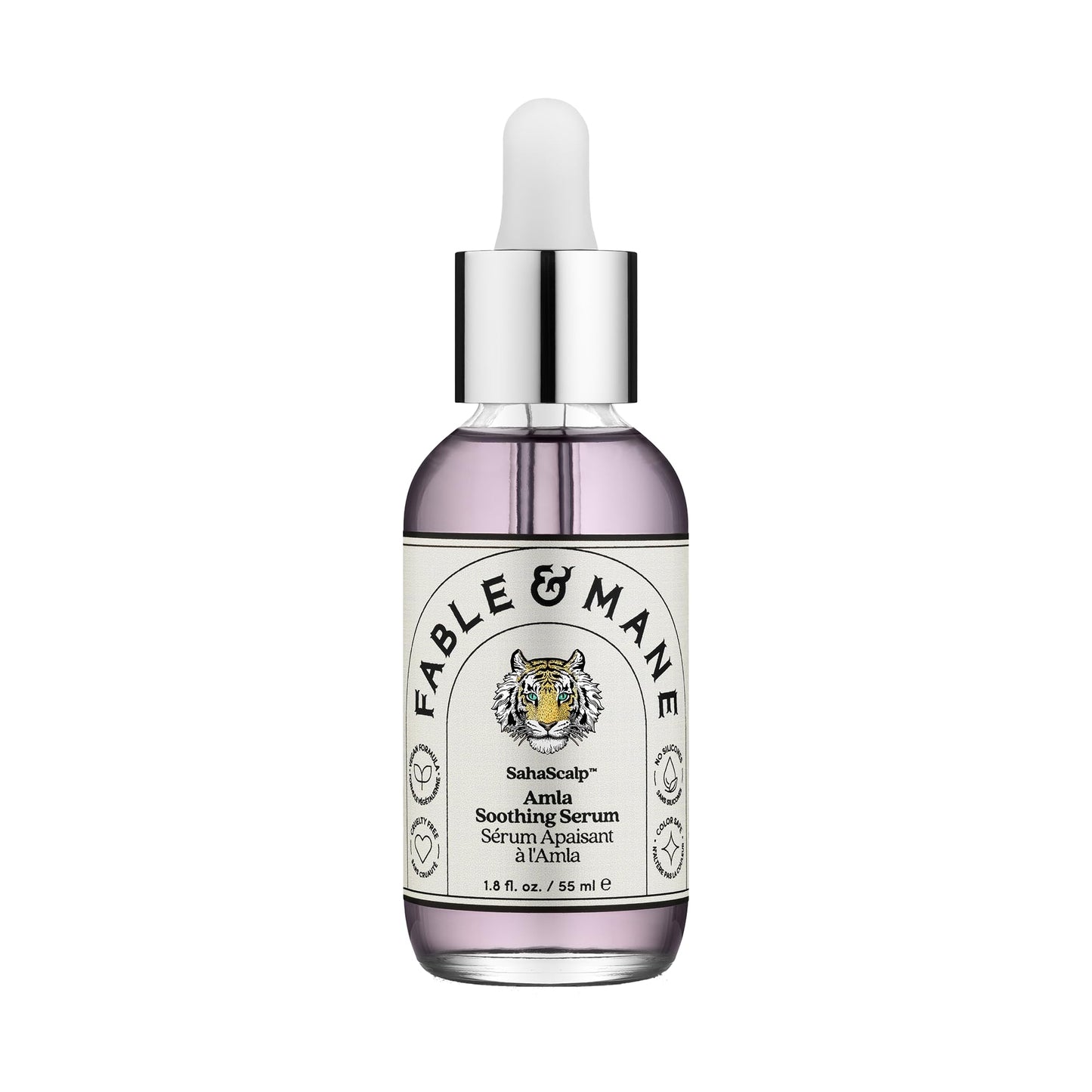 Fable & Mane Amla Soothing Serum with Rosemary Oil Purifies and Balances Irritation. Detox Treatment for Dry, Itchy or Sensitive Scalps (55ml)