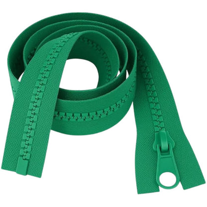 18" (46cm) Jade Chunky Zip - Heavy-Duty Open-Ended Separating