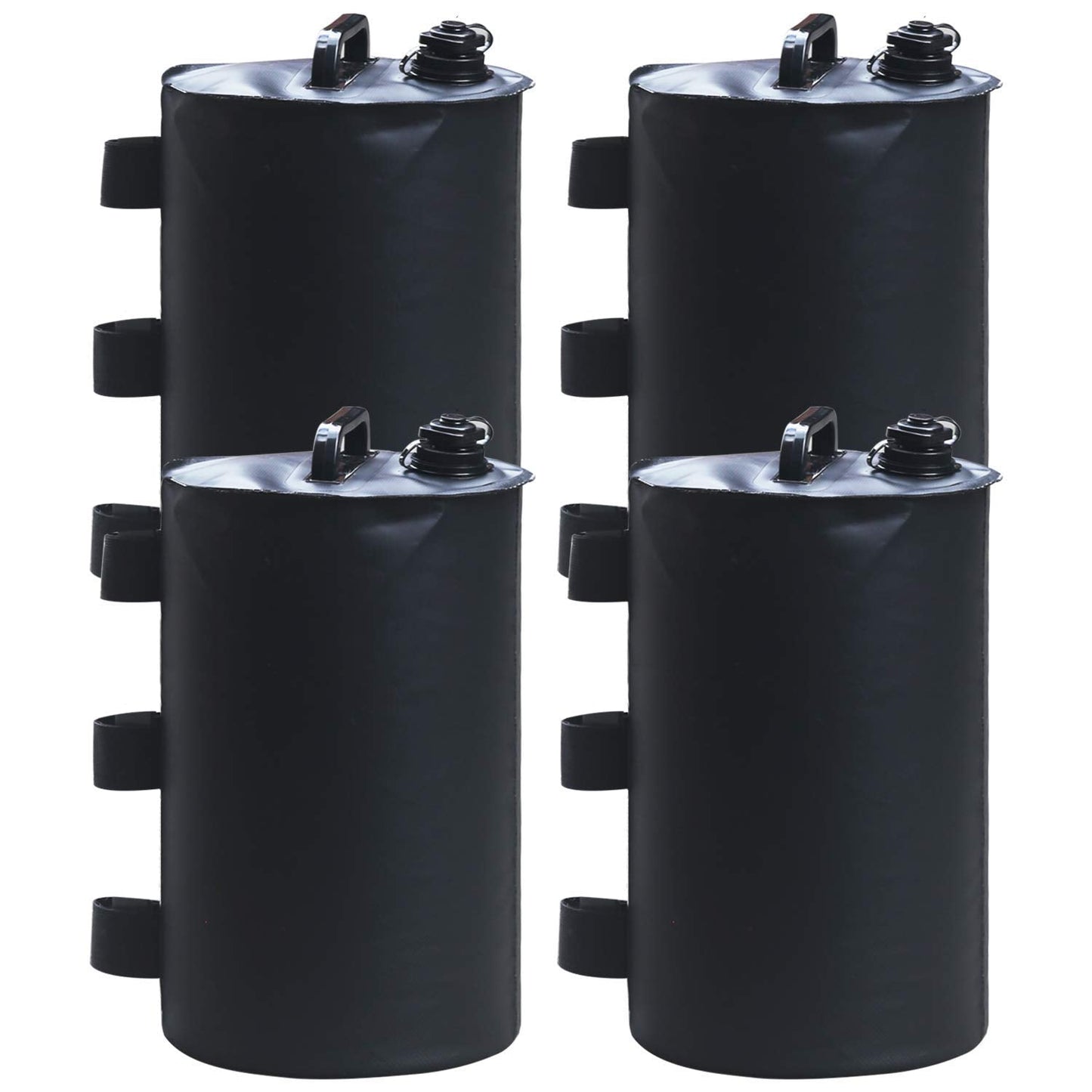 ABCCANOPY Gazebo Water Weights Bag, Portable Leg Weights Water Fillable Weights for Pop up Gazebo Canopy,4 Pcs-Pack (Black)